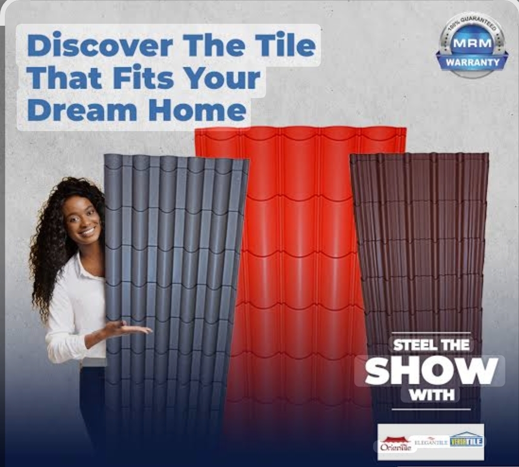 MRM steel roofing tiles promotional banner